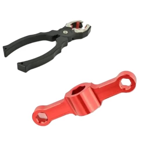 NexusDrive 2204 bürstenloser Motorverriegelungsschmelzwerkzeug für M3 M4 M5 Requisis Adapter Schnellfreisetzungsmotor Grip Plier Treiber kompatibel mit RC Quadcopter -Teilen(Red Spanner) von NexusDrive