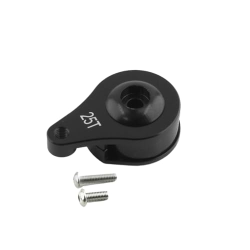 NexusDrive 25T Metal Servo Arm Horn kompatibel mit 1 10 -Skala -RC -Crawler -Autos wie TRX6 -Upgrade -Ersatzteil(Black) von NexusDrive