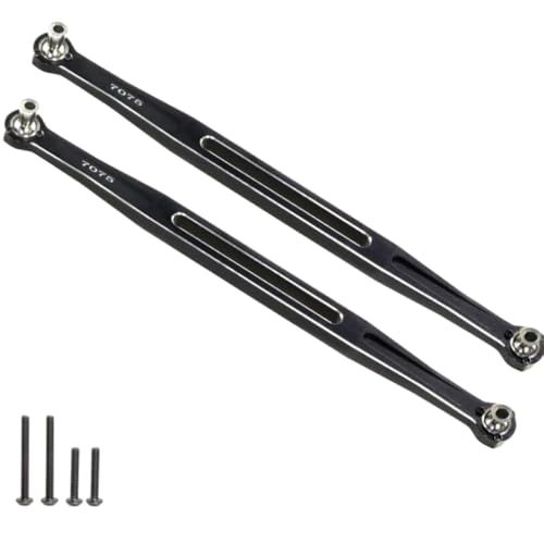 NexusDrive 2pcs Aluminium 7075 Frontlenker Link -Stange -Upgrade -Teile mit 1/5 1/6 Skala RC Cars XRT 8S 8S Widemaxx -Modelle kompatibel(Black) von NexusDrive