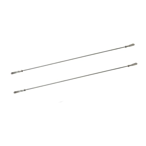NexusDrive 2pcs M2 M3 Edelstahl -Stahlschubstange mit Gabelung und Kupplerlenkelchuck -Servo -Verknüpfungsstange, die mit RC -Bootsteilen kompatibel ist(M3x110mm) von NexusDrive