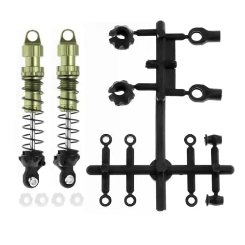 NexusDrive 2pcs Metall 80 mm 90 mm Schockdämpfer kompatibel mit 1 10 -Skala RC Crawler Car Upgrade -Teilen für RBX10 -Modelle(80MM-Green) von NexusDrive