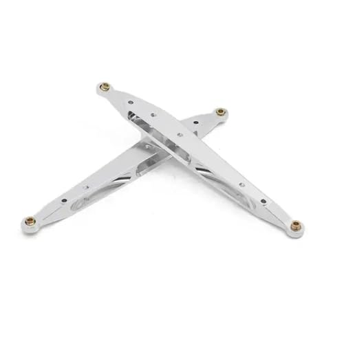 NexusDrive 2pcs Metall Heck nachhaltiger Armbindungsstange kompatibel mit 1 10 -Skala -RC -Crawler -Modellen, ähnlich wie RBX10 RYFT -Upgrade -Suspensionsteile(Silver) von NexusDrive