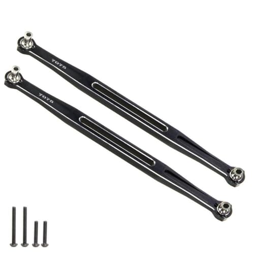 NexusDrive 2pcs Metall -Zehenverbindungen 202,5 mm Link Stange Linkage 7897 kompatibel mit 1/5 -Skala -Widemaxx 8S und 1/6 Skala XRT 8S RC -Autos Ersatzteile Teile(Black) von NexusDrive