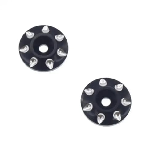 NexusDrive 2pcs Metallflügel Montage Tail Waschmaschine M3 Schraubdichtung kompatibel mit 1/10 1/8 RC -Autos Off Road Buggy und Short Course -Modelle(Black) von NexusDrive