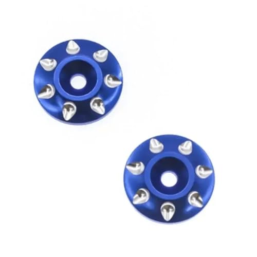 NexusDrive 2pcs Metallflügel Montage Tail Waschmaschine M3 Schraubdichtung kompatibel mit 1/10 1/8 RC -Autos Off Road Buggy und Short Course -Modelle(Navy Blue) von NexusDrive