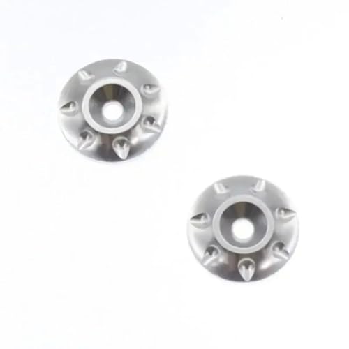 NexusDrive 2pcs Metallflügel Montage Tail Waschmaschine M3 Schraubdichtung kompatibel mit 1/10 1/8 RC -Autos Off Road Buggy und Short Course -Modelle(Silvery) von NexusDrive