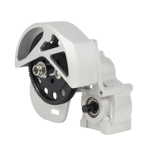 NexusDrive 3-Gang-Metall-Getriebegetriebe für 1 10-Skala-RC-Crawler-Autos mit AX10 II SMT10 VS4 10 und Element Chassis-Upgrade-Teilen kompatibel(Silver) von NexusDrive