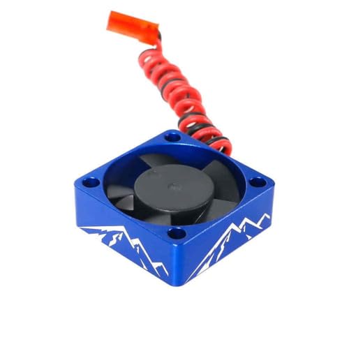 NexusDrive 30 mm x 30 mm Metallwärme Ableitungslüfter kompatibel mit RC -Autoteilen Esc -Motor -Kühldüß(A Blue) von NexusDrive