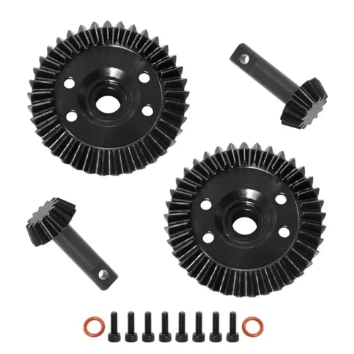 NexusDrive 37T 13T Stahldifferenzgetriebe Ring- und Ritzelrad 5379x Upgrade -Teile kompatibel mit 1 10 -Skala -RC -Cars TRX -Modellen(4PCS) von NexusDrive