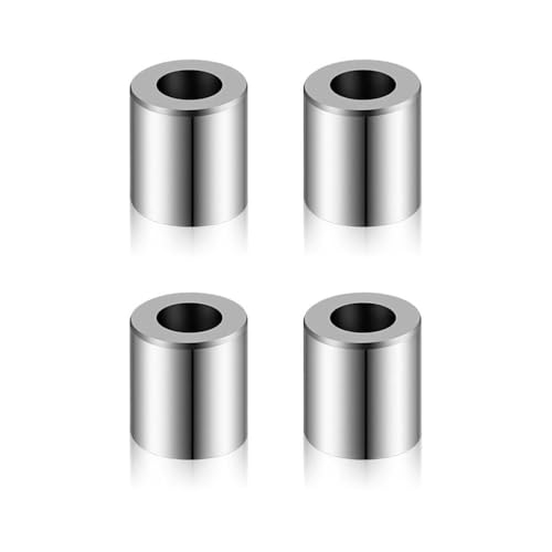 NexusDrive 4 8 12pcs Metall -Buchse Flat Waschern Spacers Dichtungshülsenkit kompatibel mit 1 24 -Skala -RC -Crawler -Modellen SCX24 AX24 Upgrade -Zubehör(4Pcs) von NexusDrive