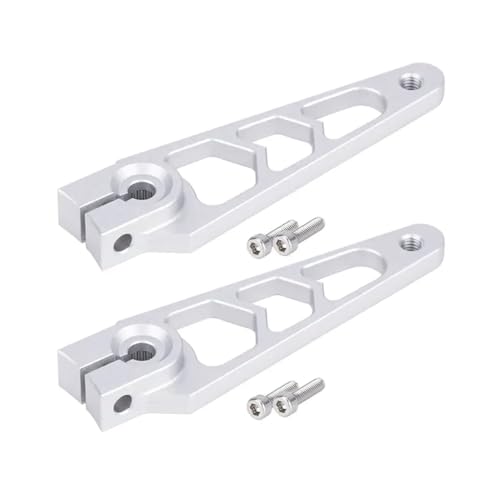 NexusDrive 40mm 7075 Aluminium -Servoarm 25T für 1 10 Skala Buggy und 2WD RC -Autoteile, die mit Protek Savox Futaba Servo -Modellen kompatibel sind(2Pcs Silver) von NexusDrive