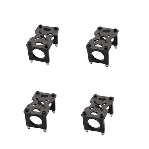 NexusDrive 4Sets 12mm 16 mm 20 mm 22 mm 25 mm 30 mm 30 mm 3K Carbonfaserrohrklemme mit Montageplattenmotor -Basis -Kit für RC -Drohnen Multicopter -Rahmen kompatibel mit Standardmotorbasen(22mm) von NexusDrive