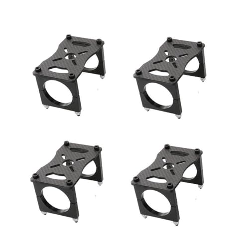 NexusDrive 4Sets 12mm 16 mm 20 mm 22 mm 25 mm 30 mm 30 mm 3K Carbonfaserrohrklemme mit Montageplattenmotor -Basis -Kit für RC -Drohnen Multicopter -Rahmen kompatibel mit Standardmotorbasen(25mm) von NexusDrive