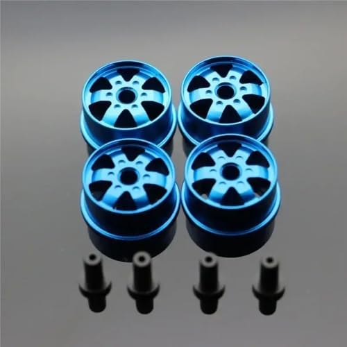 NexusDrive 4WD -kompatible farbige Rad Set l004 mit Aluminiumscheibendiskussion mit mittlerem Durchmesser mit leichten Rädern selbstgemachter Teile 1Set Lot(Blue) von NexusDrive