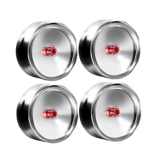 NexusDrive 4pcs 1,9 Zoll Beadlock -Metallradfelgen für 1 10 Skala RC Crawler Car kompatibel mit 90046 AXI03007 RC -Modellteile von NexusDrive