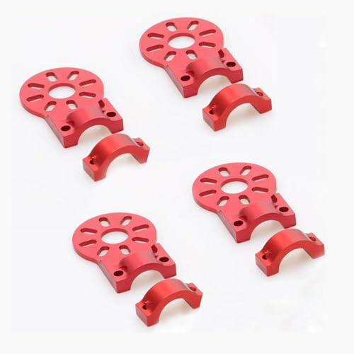 NexusDrive 4pcs 12mm 16 mm Motormontage Basishalterhalter für Kohlenstoffrohrrahmen kompatibel mit RC Quadcopter Multicopter UAV -Drohnenteilen(12mm red) von NexusDrive