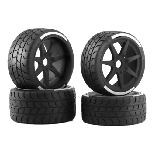 NexusDrive 4pcs 17mm Radsex für 1 7 Skala RC -Autos kompatibel mit 53 107 42 100 Reifenreifen Anpassungen FITONY FSR Modell GT Upgrade -Teile(Black) von NexusDrive