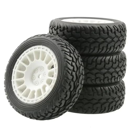 NexusDrive 4pcs 75mm Off Road Buggy Tyry Räder Upgrade kompatibel mit 144001 124018 124019 Mn99s Mn90 Mn86 und 1 10 1 14 1 16 Skala RC -Autos(B White) von NexusDrive