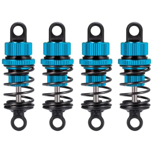NexusDrive 4pcs Aluminium Öldämpfer Stoßdämpfer 50 mm 52 mm kompatibel mit 1 10 -Skala -RC -Modellautos M03 M04 M05 M06 Upgrade -Teile(52mm-Blue) von NexusDrive