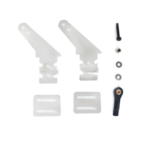 NexusDrive 4pcs Glasfaser-Servo-Ruder-Steuerhorn mit Kugelverknüpfungsstange Set kompatibel mit 26-50ccm-Gasantrieb RC-Modellflugzeuge NexusDrive 4pcs Glasfaser-Servo-Ruder-Steuerhorn mit Kugelverknüpfungsstange Set kompatibel mit 26-50ccm-Gasantrieb RC-Modellflugzeuge von NexusDrive