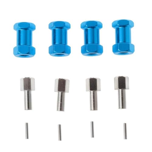 NexusDrive 4pcs Metallachse -Radadapter 12 mm Sechskant 15 mm 20 mm 25 mm kompatibel mit 1 10 -Skala -RC -Crawler -Autos wie D110 90046 und ähnlichen Modellen(20mm Blue) von NexusDrive