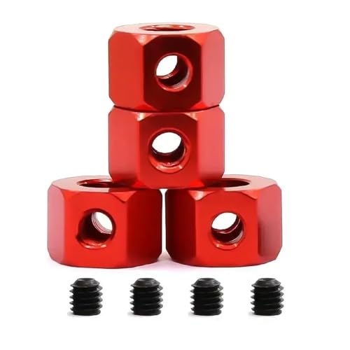 NexusDrive 5 mm bis 12 mm Sechskantadapterrad -Hub -Combiner für D12 B14 B16 B24 B36 C14 C24 Mn D91 kompatibel mit RC -Autoteilen und -Modellen(Red) von NexusDrive