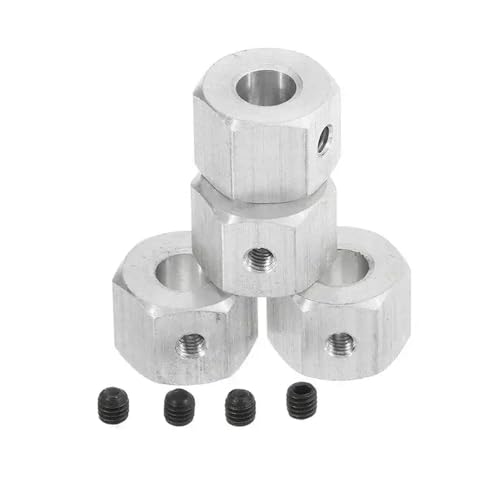 NexusDrive 5 mm bis 12 mm Sechskantadapterrad -Hub -Combiner für D12 B14 B16 B24 B36 C14 C24 Mn D91 kompatibel mit RC -Autoteilen und -Modellen(Silver) von NexusDrive