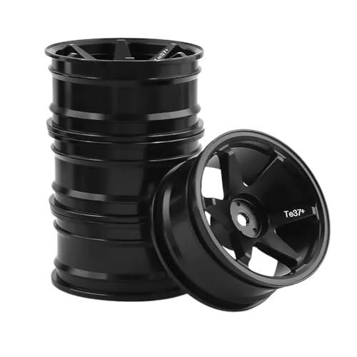 NexusDrive 52 mm Metallrad -Set für 1 10 -Skala -RC -Drift -Autos kompatibel mit verschiedenen RC -Modellen(Black) von NexusDrive