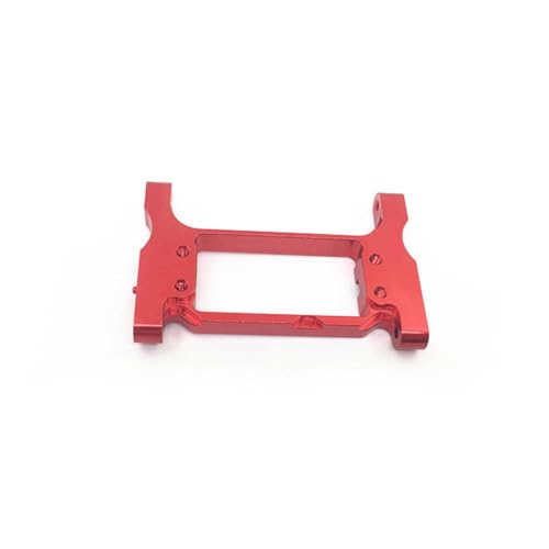 NexusDrive Aluminium vordere Heck -Chassis -Klammerkreuzstrahlstrahlhalterungen kompatibel mit 1 10 -Skala -RC -Crawler -Auto -Upgrade -Teilen für Verschiedene Modelle(Front-Red) von NexusDrive