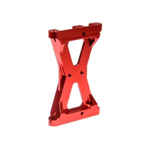 NexusDrive Aluminium vordere Heck -Chassis -Klammerkreuzstrahlstrahlhalterungen kompatibel mit 1 10 -Skala -RC -Crawler -Auto -Upgrade -Teilen für Verschiedene Modelle(Rear-Red) von NexusDrive