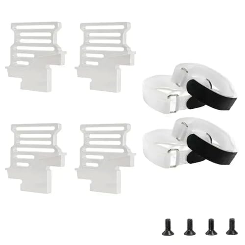 NexusDrive Aluminiumhalter für 1/6 4WD 8S -RC -Auto mit Haken- und Schleifengurchen, die mit XRT126M06 -Modellen kompatibel sind(Silver) von NexusDrive