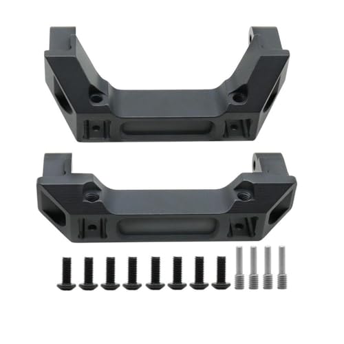 NexusDrive -Aluminiumhalterungsständer für 1 10 -Skala RC Crawler Compatible Front- und Heck -Stoßstangen -Upgrade -Zubehör(BK Front Rear) von NexusDrive
