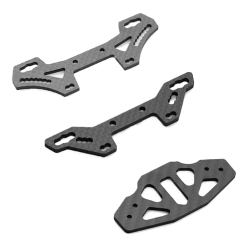 NexusDrive Carbon Faserschockturmplatte und Stoßstangenstütze kompatibel mit 1/10 Skala TT02 TT-02 RC-Auto-Upgrade-Teile vorne hinten NexusDrive Carbon Faserschockturmplatte und Stoßstangenstütze kompatibel mit 1/10 Skala TT02 TT-02 RC-Auto-Upgrade-Teile vorne hinten von NexusDrive