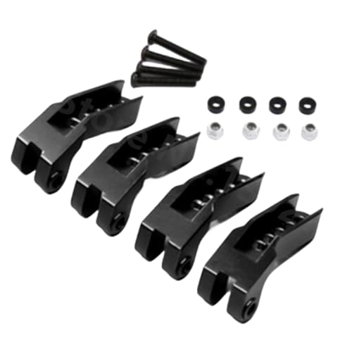 NexusDrive Einstellbare hydraulische Aluminium vorne Heckmontagentämpfer für 82056-4 RC-Auto-Upgrade-Teile, die mit Standardmodellfahrzeugen kompatibel sind(Negro) von NexusDrive