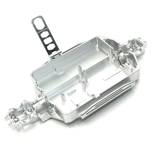 NexusDrive H16 M162 1/16 RC -Auto -Upgrade -Teile Zubehör Metallkörper -Chassis kompatibel mit den Modellen 16207 16208 16209 16210(Silver) von NexusDrive