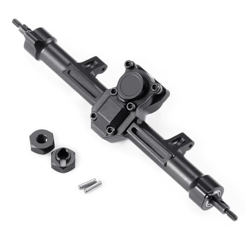 NexusDrive Kompatible Aluminium vorne hinten hinter Achsen für 1 24 -Skala RC Crawler Car Upgrade Teile fits SCX24 Alle Serienmodelle(Rear Axle) von NexusDrive