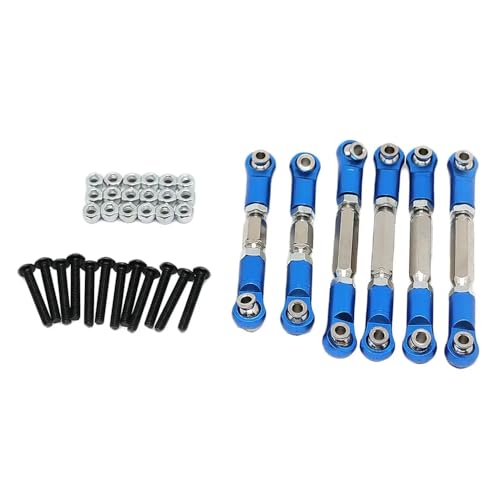 NexusDrive Kompatible Metallstangen -Stangenverknüpfungslinks für 1 10 -Skala -RC -Cars -Upgrade -Teile, die für Wirbel geeignet sind(Blue) von NexusDrive