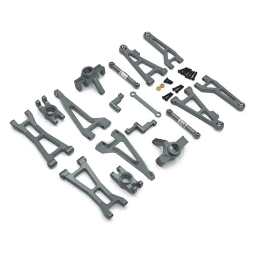 NexusDrive Lenkbecher Set für 1/16 RC -Automodelle 16889 16889a 16890 16890A SG1601 SG1602 kompatibel mit Metall -Suspensionsarm -Upgrade -Teilen kompatibel(Grey) von NexusDrive
