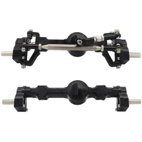 NexusDrive MN99S MN 1/12 Skala -Metall -Portal -Achse vorne und hinten kompatibel mit RC -Auto- und Ersatzteilen(Black) von NexusDrive