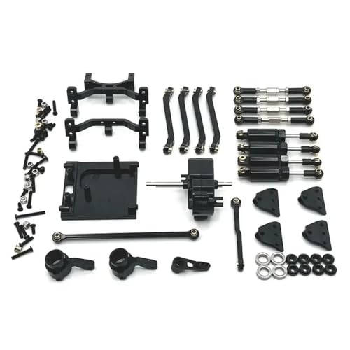 NexusDrive MN99S Metall Chassis Link Stange und Pull Stab Mount -Kit für 1 12 -Skala -RC -Auto -Stoßdämpfer Getriebe Getriebe Motor Mount Upgrade Teile kompatibel mit verschiedenen Modellen(Black) von NexusDrive