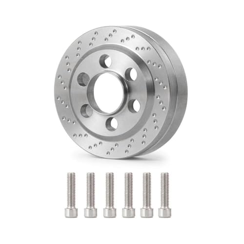 NexusDrive Messing Counterweight Ring Insert kompatibel mit 1,9 2,2-Zoll-Radflächen für TRX6 VS4-10 RC-Crawler-Fahrzeuge im Stil von RC(1.9inch-1PCS) von NexusDrive