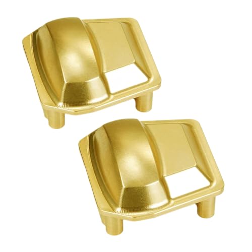 NexusDrive Messingachse Diff -Deckungs -Portalantriebsachse Gegengewicht für 1 6 SCX6 AXI05000 AXI05001 Kompatibel mit Trail Honcho Upgrade -Teilen(2PCS) von NexusDrive