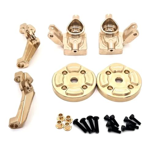 NexusDrive Messinglenker C -Form Sitz hinteres Zahnrad Abdeckung Gegengewichtige kompatibel mit H12Y H12Y+RC Model Cars Auto Teile(6PCS) von NexusDrive