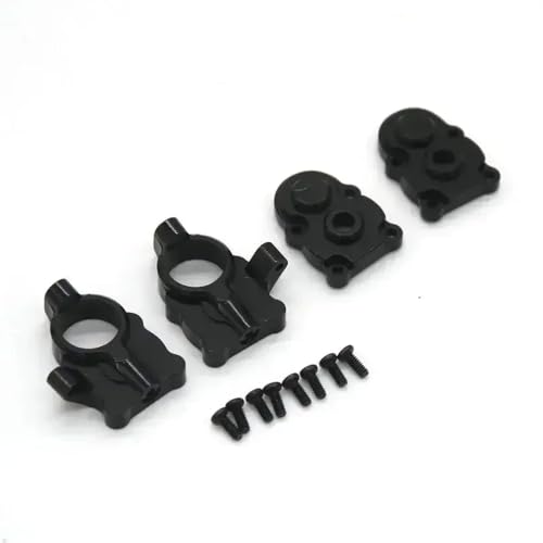 NexusDrive Metal Gear Upgrade -Teile für 1/24 Skala RC -Auto Kleiner Sieben C -Blocklenker -Achsen -Tür -Getriebeabdeckung mit FMS -Modellen kompatibel(Black) von NexusDrive