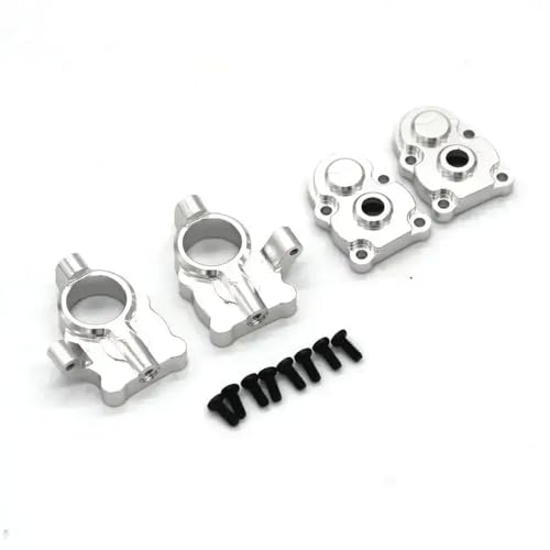 NexusDrive Metal Gear Upgrade -Teile für 1/24 Skala RC -Auto Kleiner Sieben C -Blocklenker -Achsen -Tür -Getriebeabdeckung mit FMS -Modellen kompatibel(Silver) von NexusDrive
