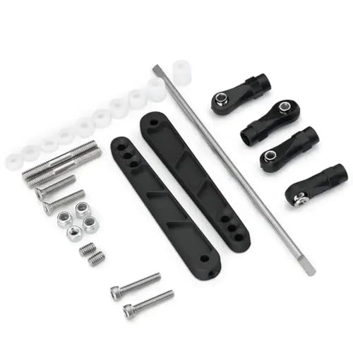 NexusDrive Metal Sway Bar Set kompatibel mit 1 10 -Skala -RC -Crawler -Autos wie Wraith RR10 Bomber -Upgrade -Teile und Zubehör für RC -Streckenfahrzeuge(Black) von NexusDrive