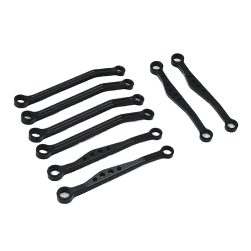 NexusDrive Metall-Chassis C64 C64-1 Link Rib Aktualisiert Set 1 16 Skala RC-Auto-Upgrade-Teile, die mit ähnlichen Modellen kompatibel sind(Black) von NexusDrive