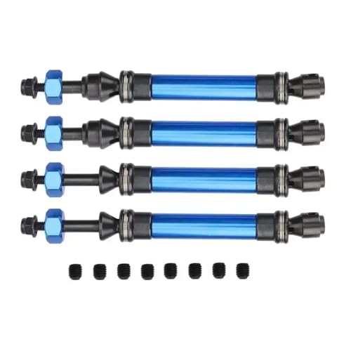 NexusDrive Metall -Trainingsbaum -Set von 4 Teilen, die mit 1 10 -Skala -RC -Autos kompatibel für VXL 4x4 4WD -Modelle kompatibel sind(Blue FR) von NexusDrive