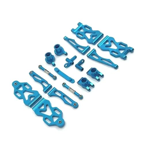 NexusDrive Metall -Upgrade -Teile Swing Arm Lenkbecher Verbindungsstange Set kompatibel mit 1 16 -Skala -RC -Automodellen 16101 16102 16103 16104 16106 16201(Bleu) von NexusDrive