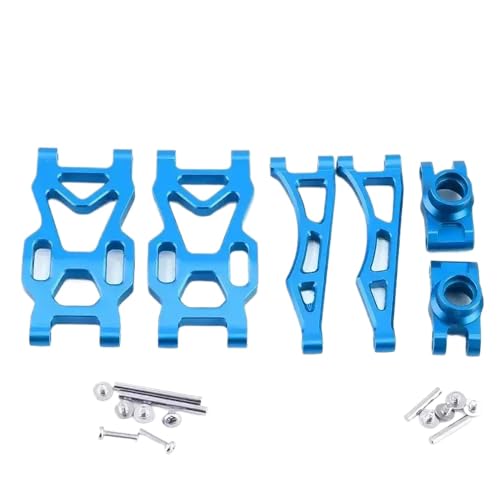 NexusDrive Metall -Upgrade -Teile vorne nach Oben nach Oben Schwingen Arm Lenkungstasse kompatibel mit 1 16 Skala 16101 16102 16103 16104 16106 16201 RC -Automodelle(Rear Blue) von NexusDrive